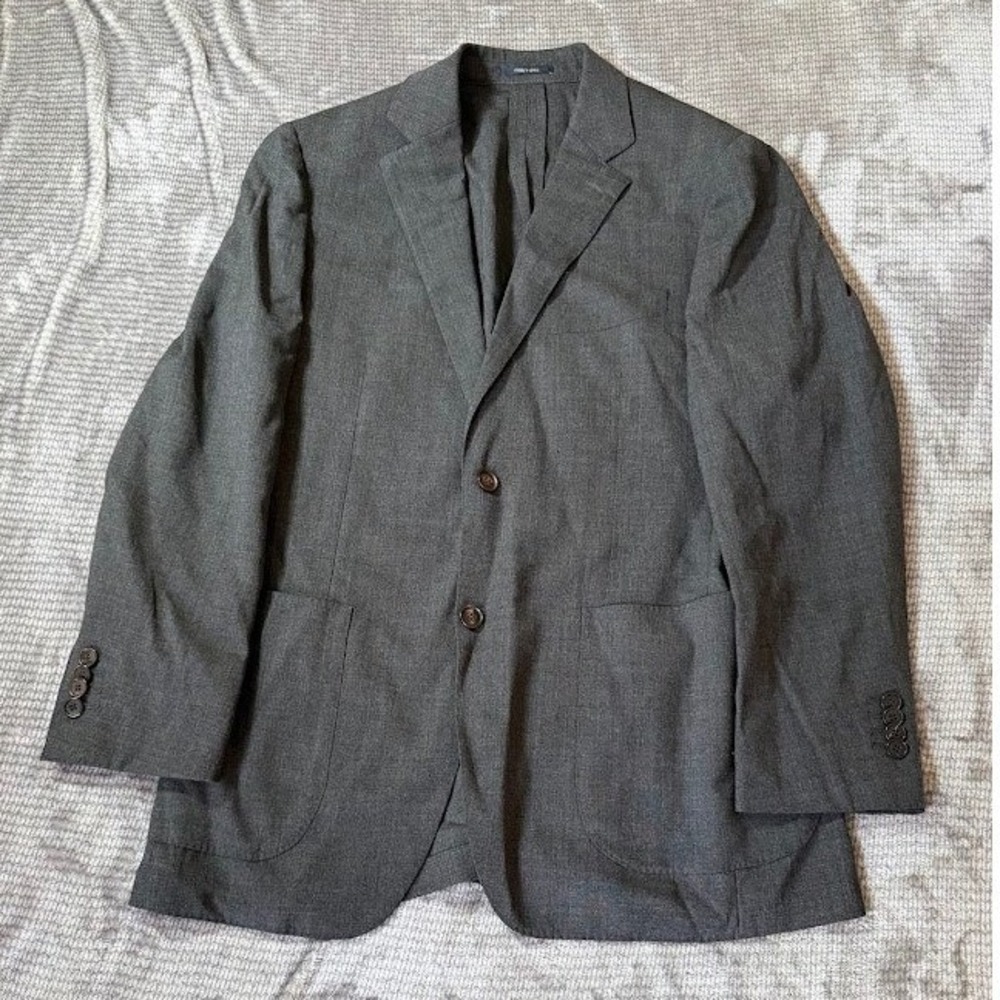 Suitsupply Havana Unlined Slim Fit Blazer Charcoal Grey iTravel Wool 38R C4761I